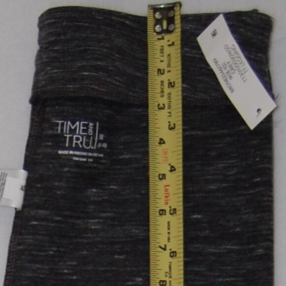 NWT Time and Tru High-Rise Leggings Women Size M (8-10), Gray Heather - Picture 4 of 7